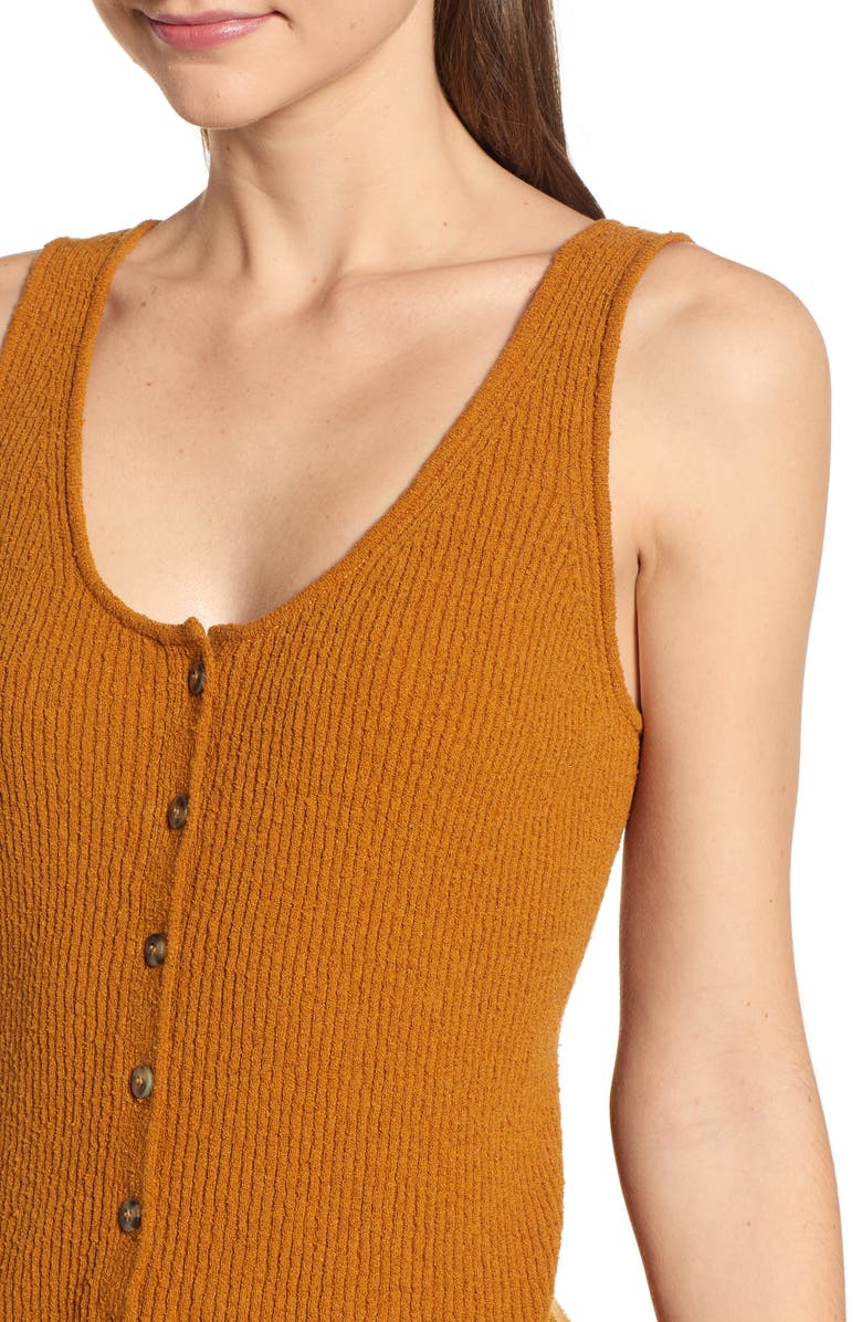 Madewell Kingston Button Front Sweater Tank, Alternate, color, 