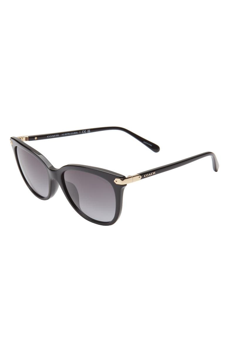 COACH 57mm Gradient Cat Eye Sunglasses, Alternate, color,