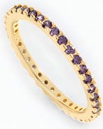 Mint & Lily February Birthstone Eternity Stacking Ring