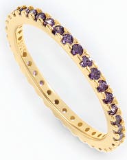 Mint & Lily February Birthstone Eternity Stacking Ring