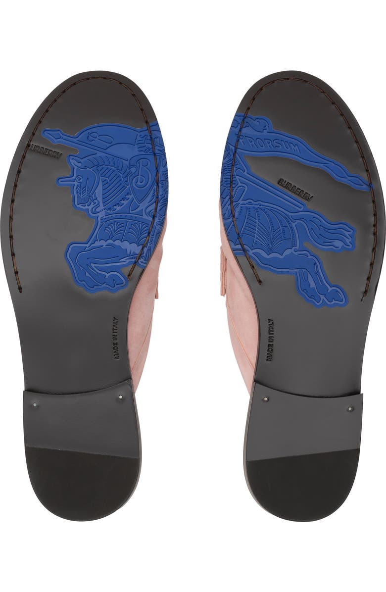 Burberry Leather Cadet Mules, Alternate, color, Peony Pink