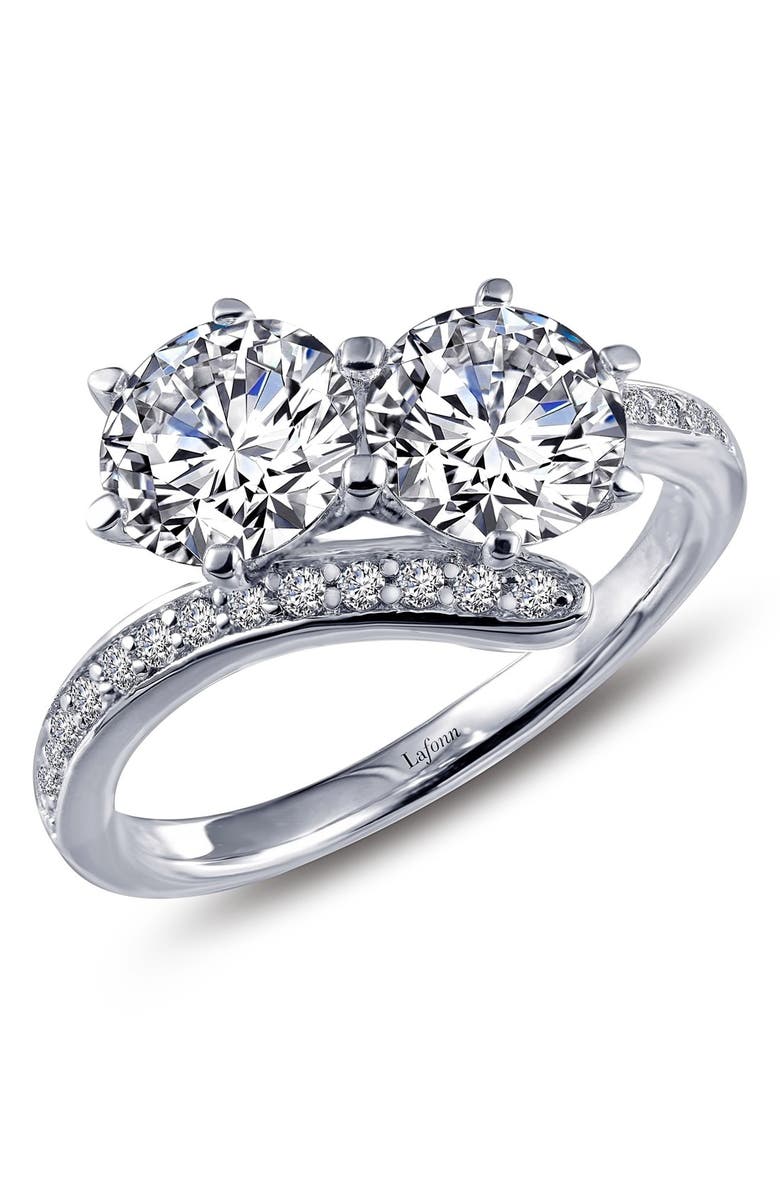 Lafonn 'Lassaire' Two Stone Ring, Main, color,