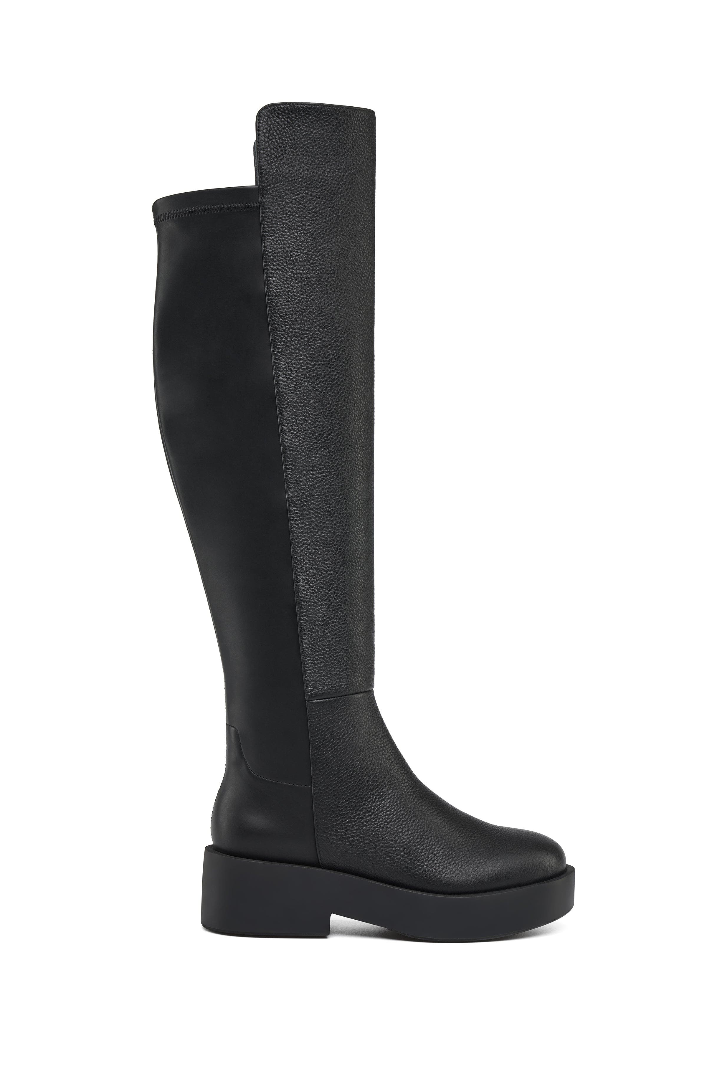 JSlides Dream Leather Over The Knee Boot, Main, color, Black