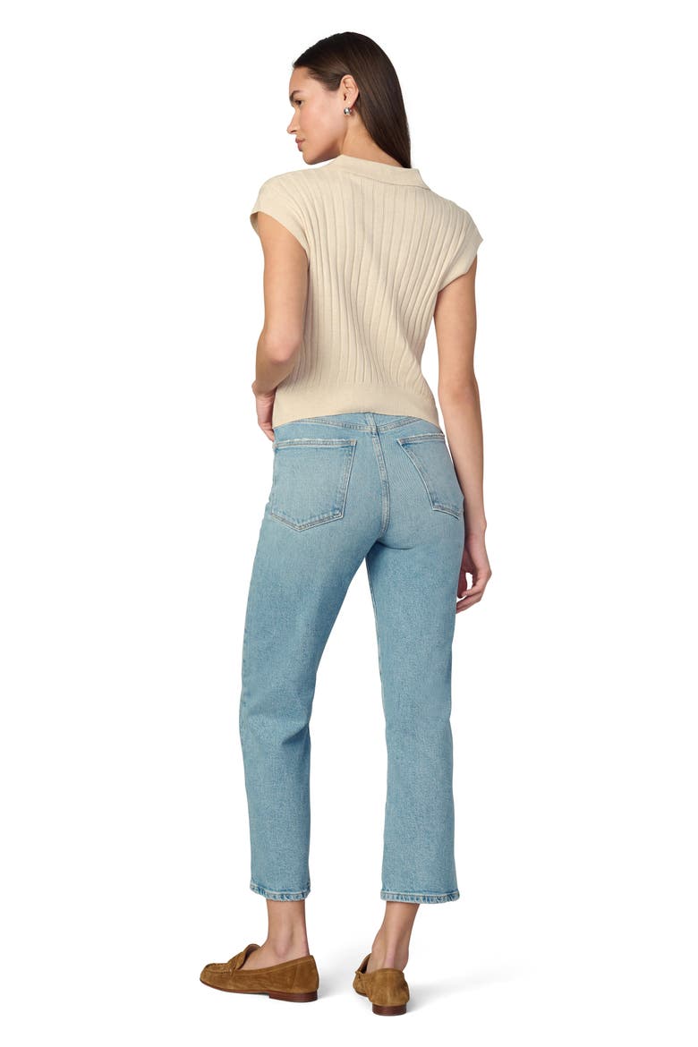 The Mal Popover Rib Sweater, Alternate, color, CREME BRULEE