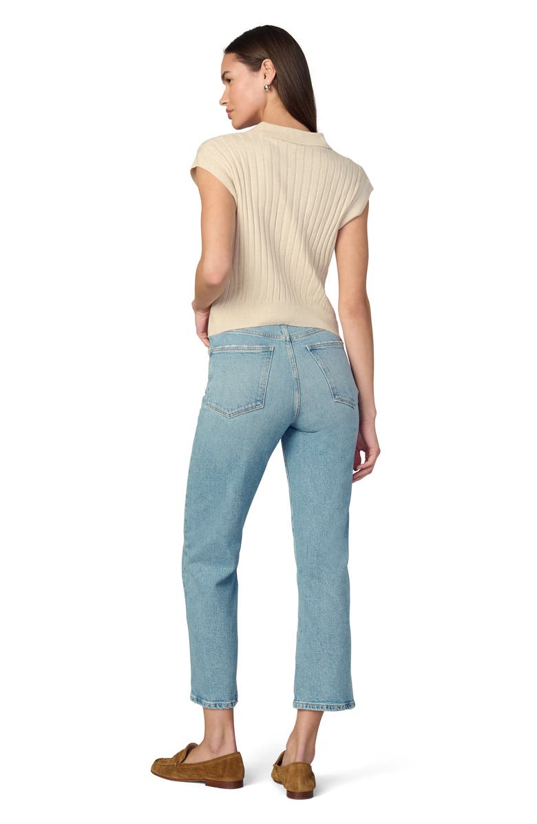 Joe's Jeans The Mal Popover Rib Sweater, Alternate, color, Creme Brulee