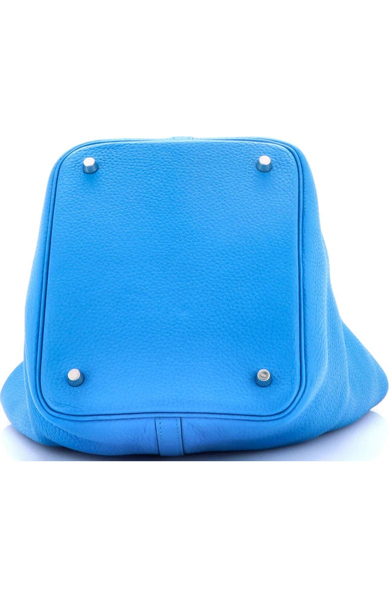 Pre-Owned Hermes Picotin Lock Bag Clemence MM, Alternate, color, Bleu Zanzibar