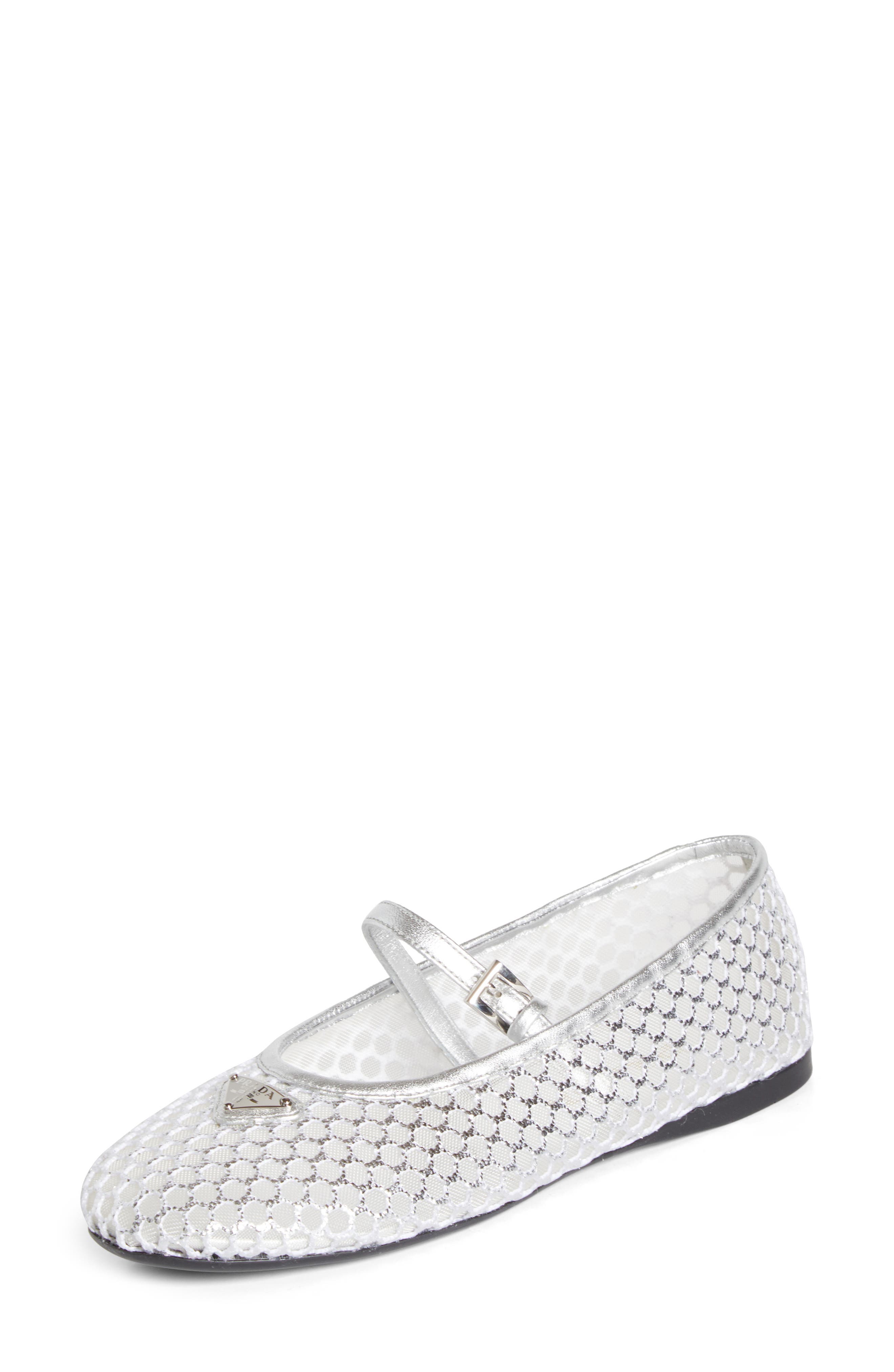 Logo Mesh Mary Jane, Main, color, ARGENTO