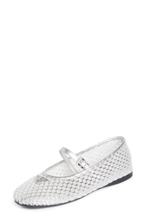 Logo Mesh Mary Jane