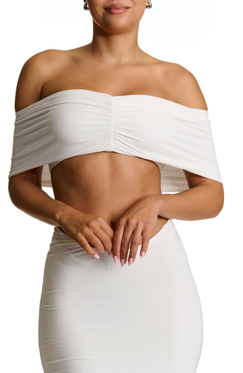N BY NAKED WARDROBE Ring Detail Cutout Crop Top, Alternate, color,