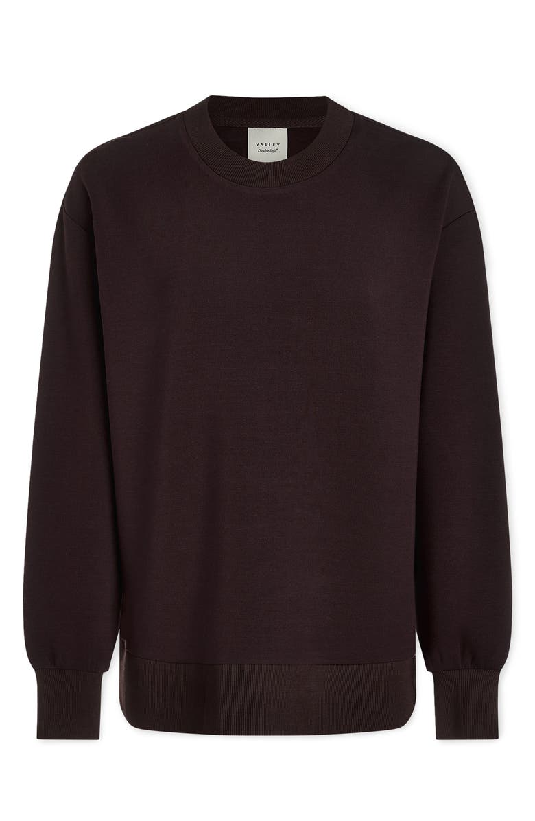 Varley Gabriella Oversize Sweatshirt, Alternate, color, Coffee Bean