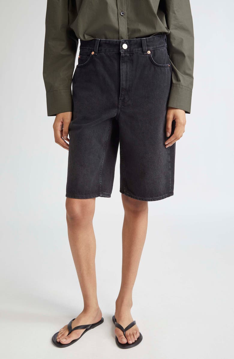 TEURN STUDIOS Boyfriend Fit Denim Shorts, Main, color,