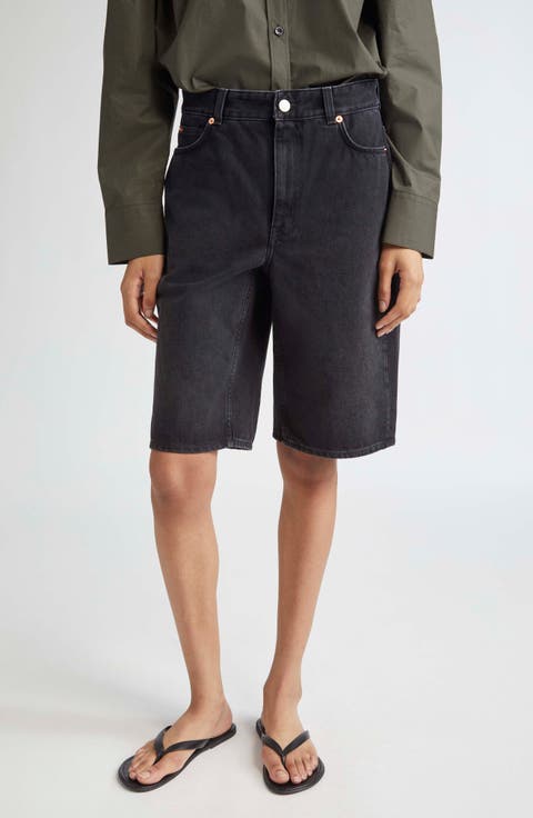 Boyfriend Fit Denim Shorts