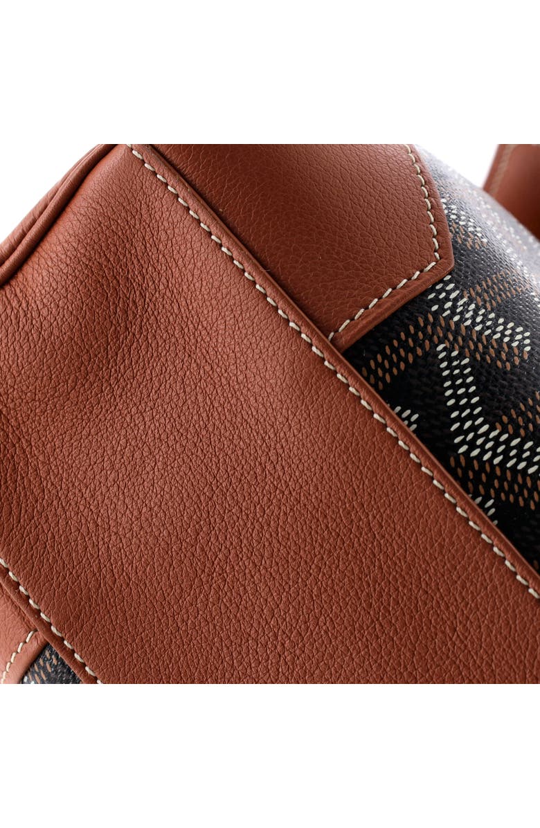 Pre-Owned Goyard Saigon Top Handle Bag Coated Canvas with Leather Mini, Alternate, color, Brown