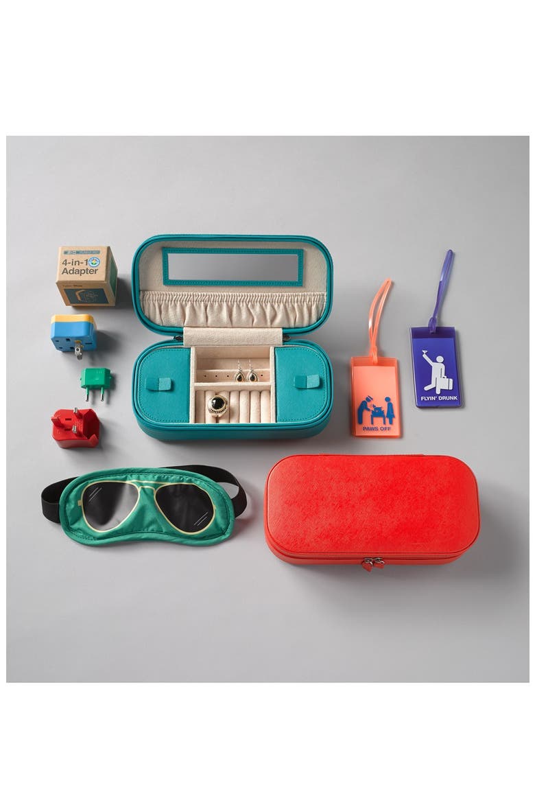 Travel Jewelry Case, Main, color, KELLY GREEN