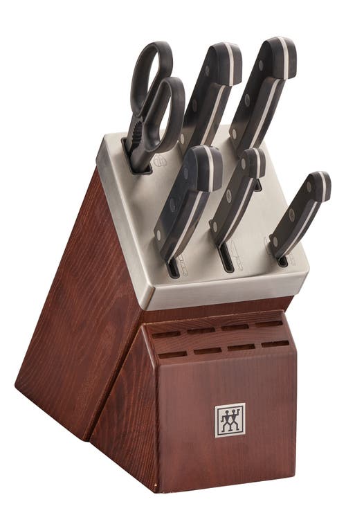 Zwilling Gourmet 7-pc Self-sharpening Knife Block Set In Black