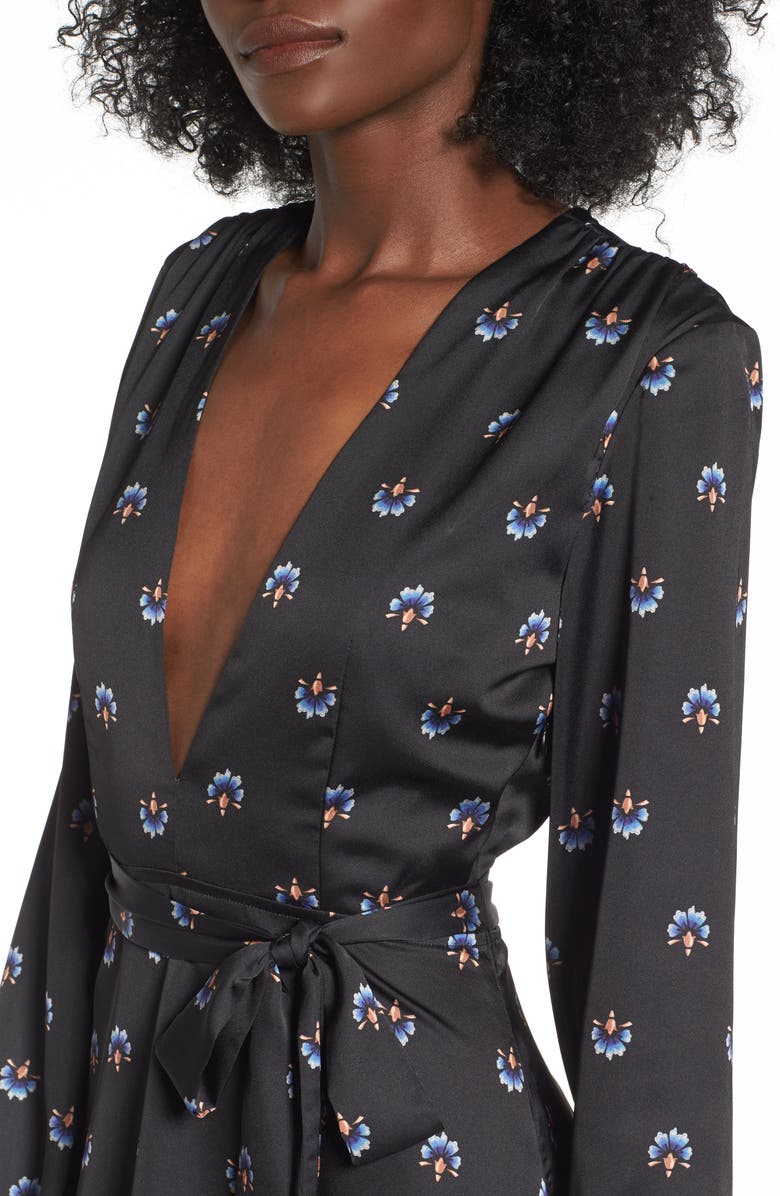 AFRM Piper Satin Open Back Dress, Alternate, color, 