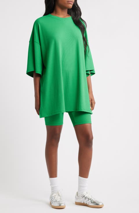 Malone Rib Oversize T-Shirt & Shorts Set