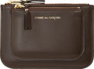 Comme des Garçons Wallets Outside Pocket Two-Compartment Leather Wallet