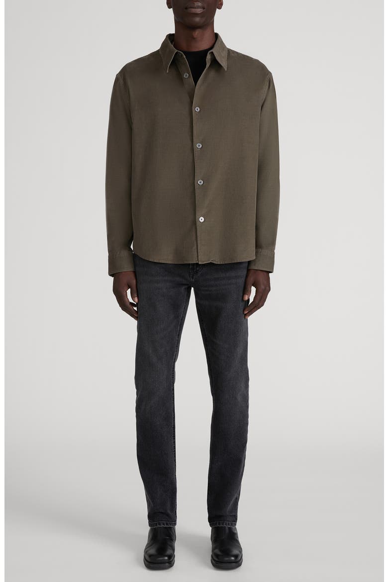 Micro Cord Overshirt, Alternate, color, MUD GREY