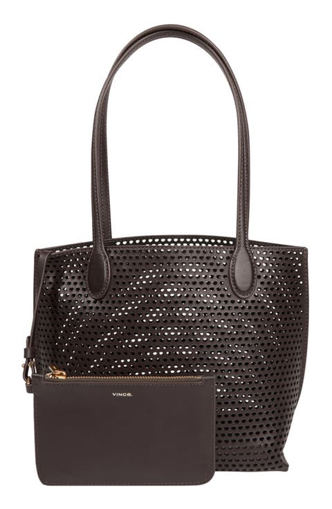 Small Athene Perforated Nappa Leather Tote