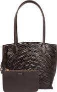 Vince Small Athene Perforated Nappa Leather Tote