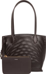 Vince Small Athene Perforated Nappa Leather Tote