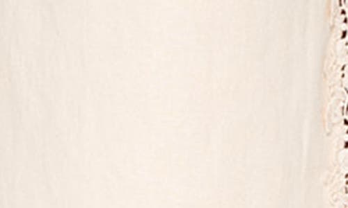 Shop Cami Nyc Lorca Lace Inset Wide Leg Linen & Cotton Pants In Bone