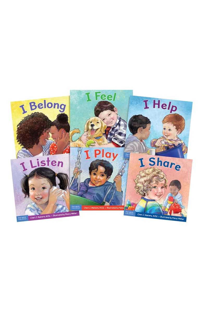 Kaplan Early Learning Company Social Awareness Board Books - Set of 6, Main, color, Multicolored