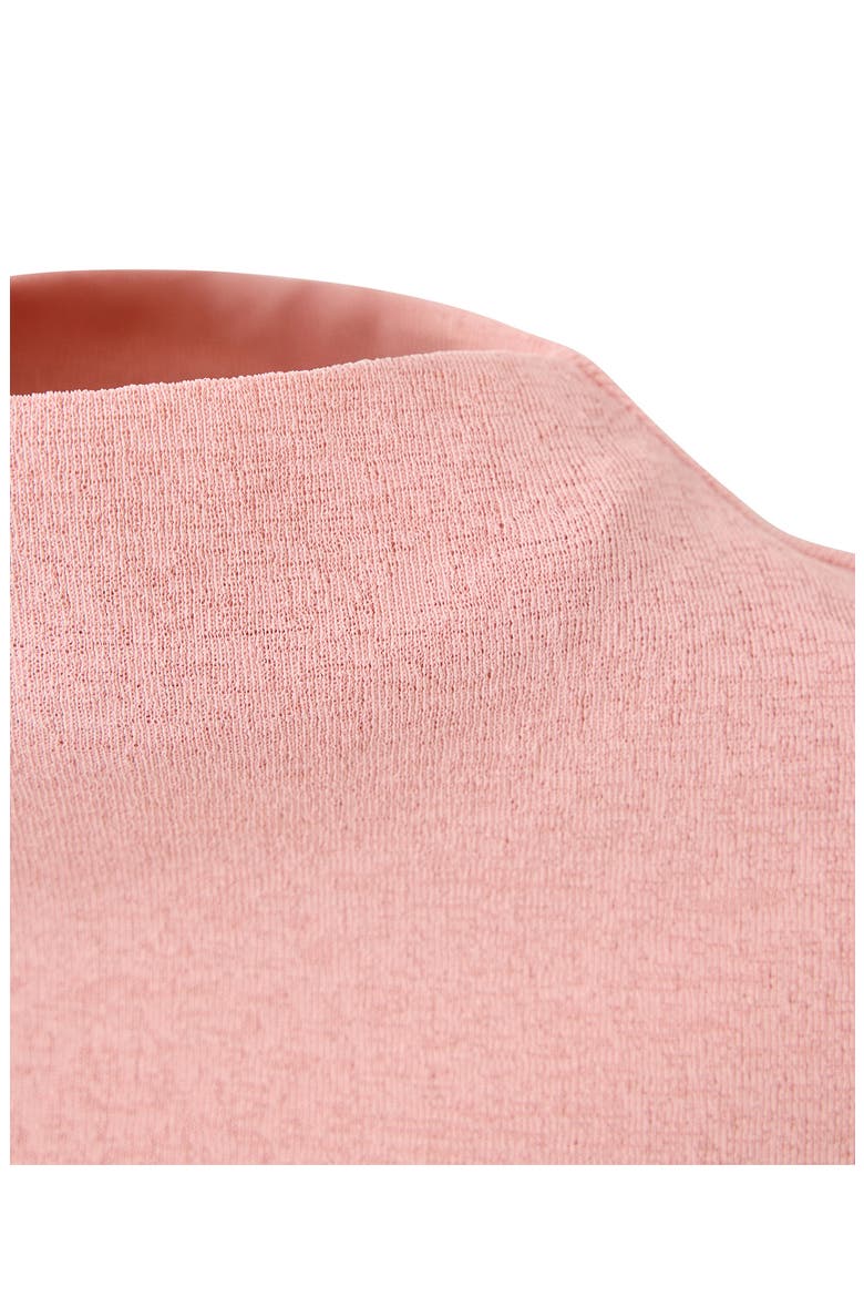 Mock Neck Fitted Fine Knit Top, Alternate, color, PASTEL PINK