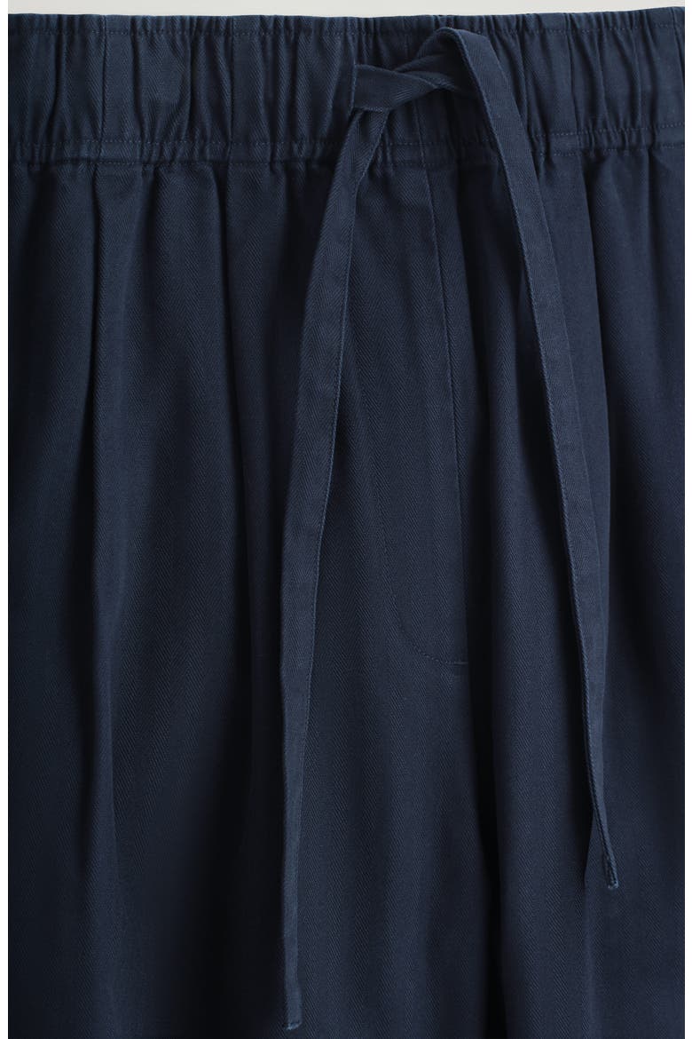 Cotton Herringbone Drawstring Pants, Alternate, color, BLUE DARK