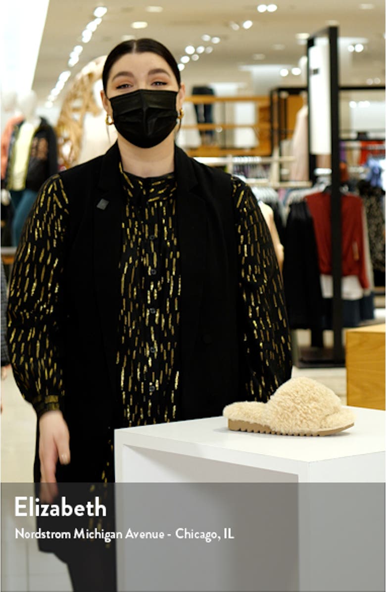 Eira Faux Fur Slide Sandal, sales video thumbnail