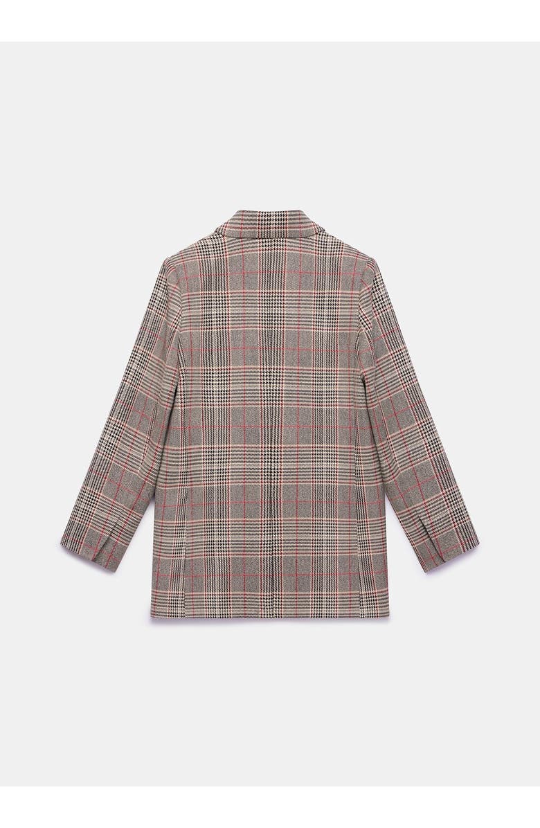 MINT VELVET Checked Double Breasted Blazer, Alternate, color, Brown