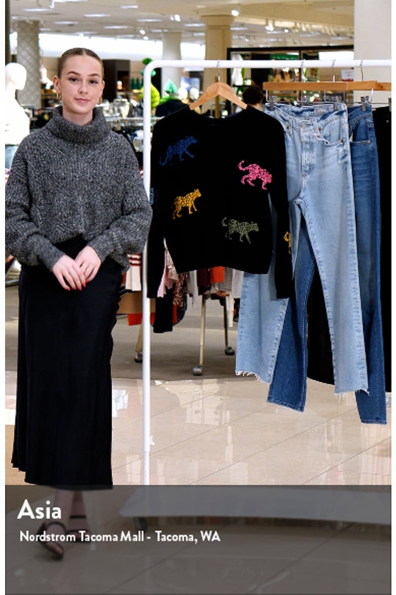 Perci Leopard Cotton & Cashmere Sweater video