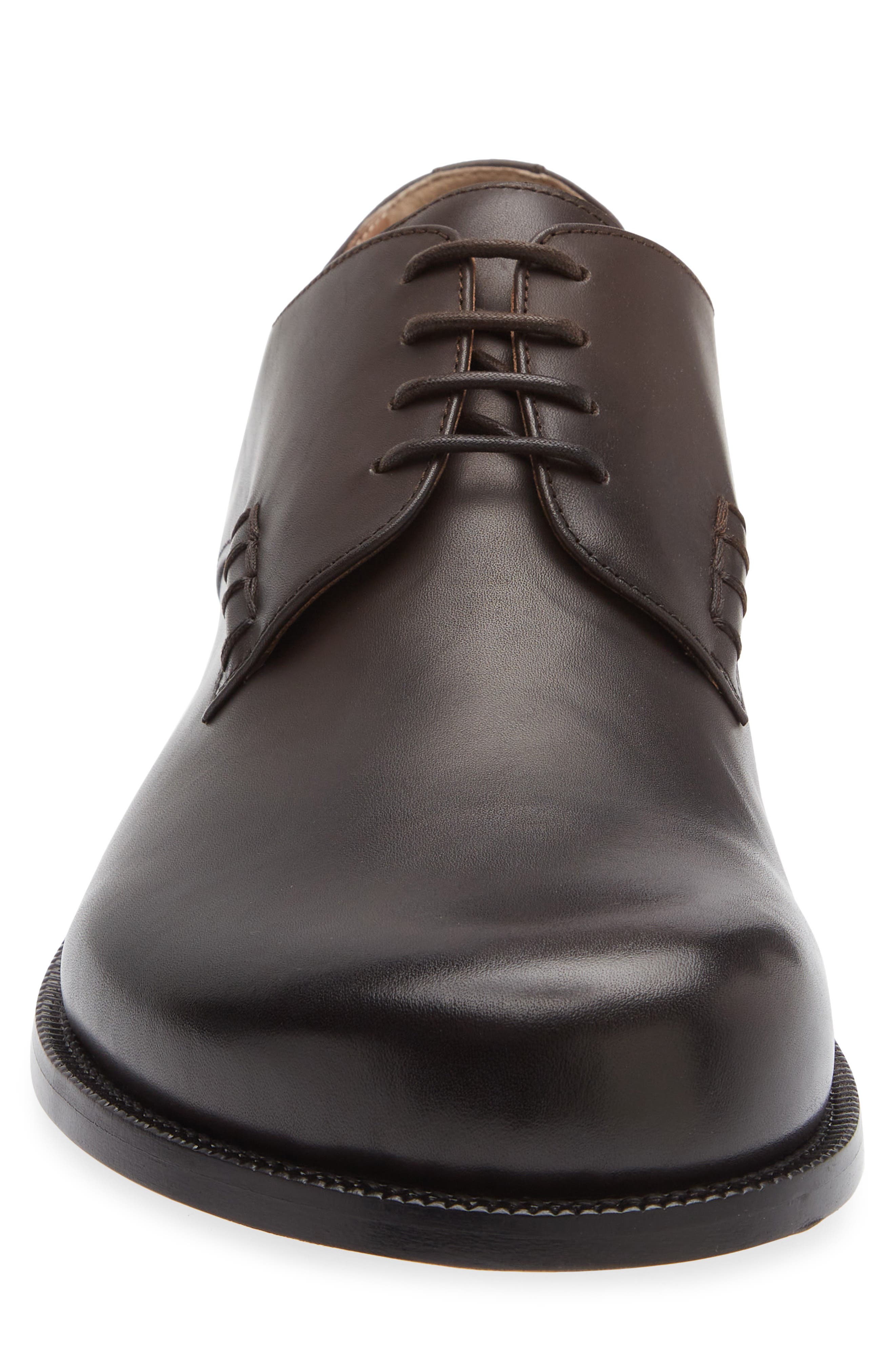 Round Toe Derby, Alternate, color, CHOCOLATE BROWN