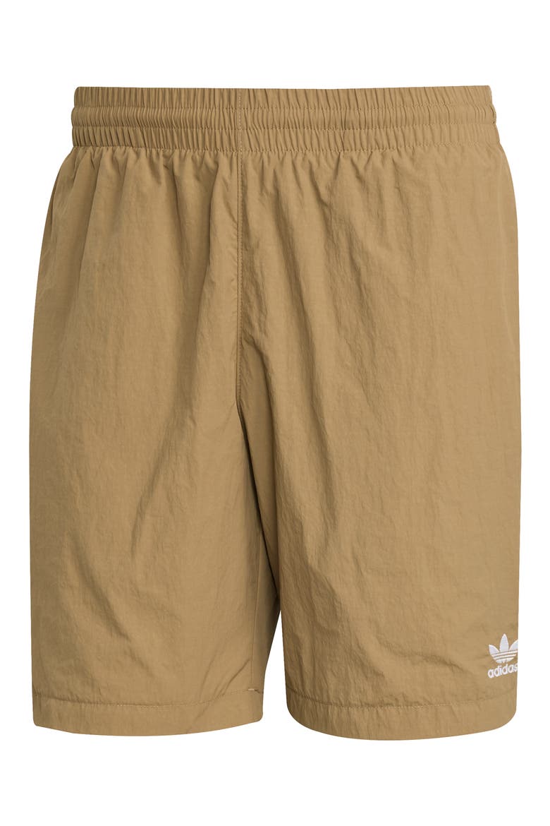 Essentials Trefoil Logo Shorts, Alternate, color, CARDBO