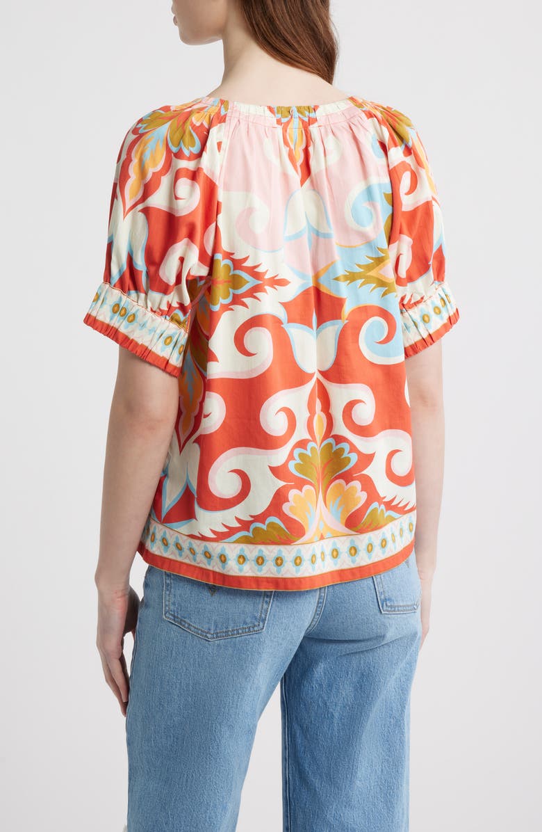 LOVE THE LABEL Dawson Baroque Print Shirt, Alternate, color, Rosetti Print