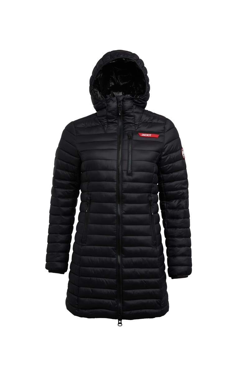 JACK1T Satell1Te Longline Hooded Jacket, Alternate, color, Black