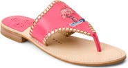 Jack Rogers Embroidered Flamingo Sandal