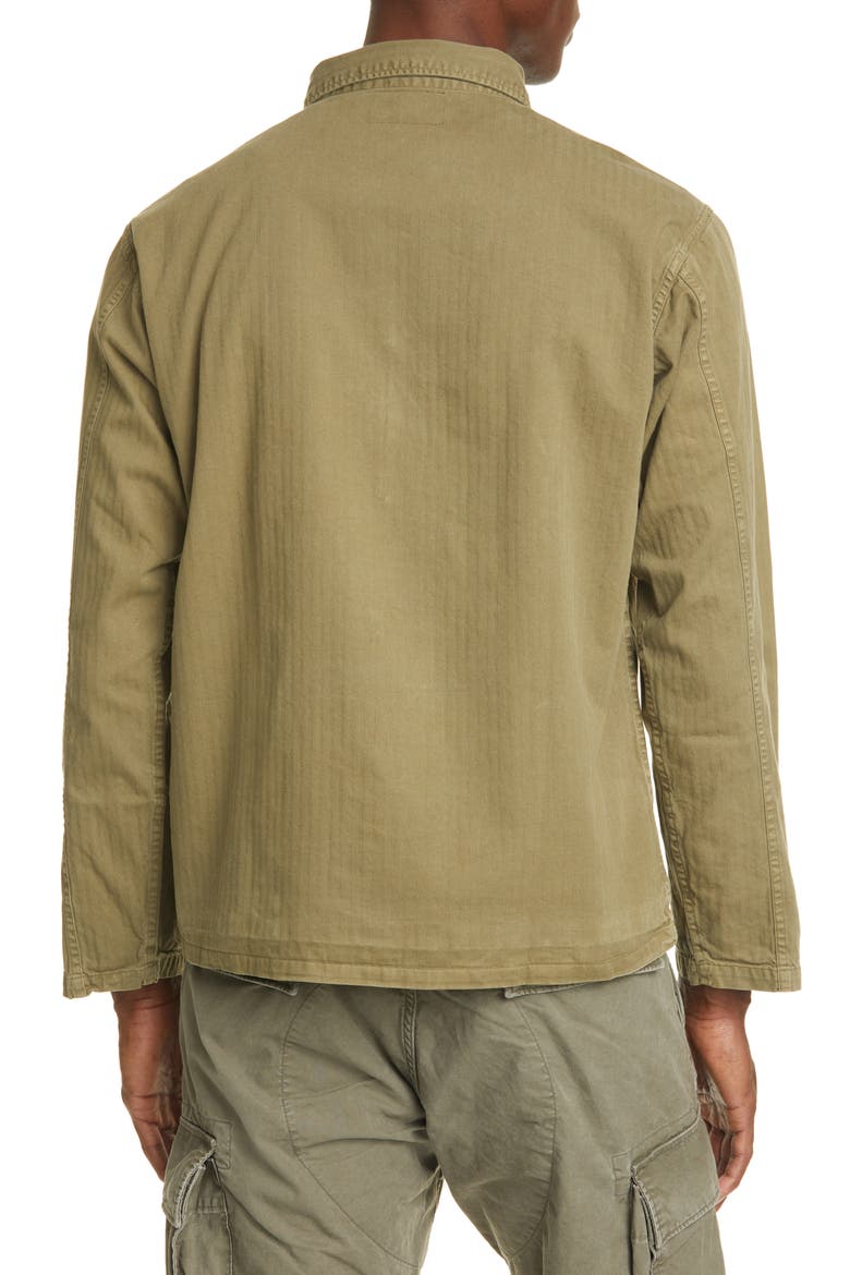 RRL Curtis Military Shirt Jacket, Alternate, color, OLIVE DRAB