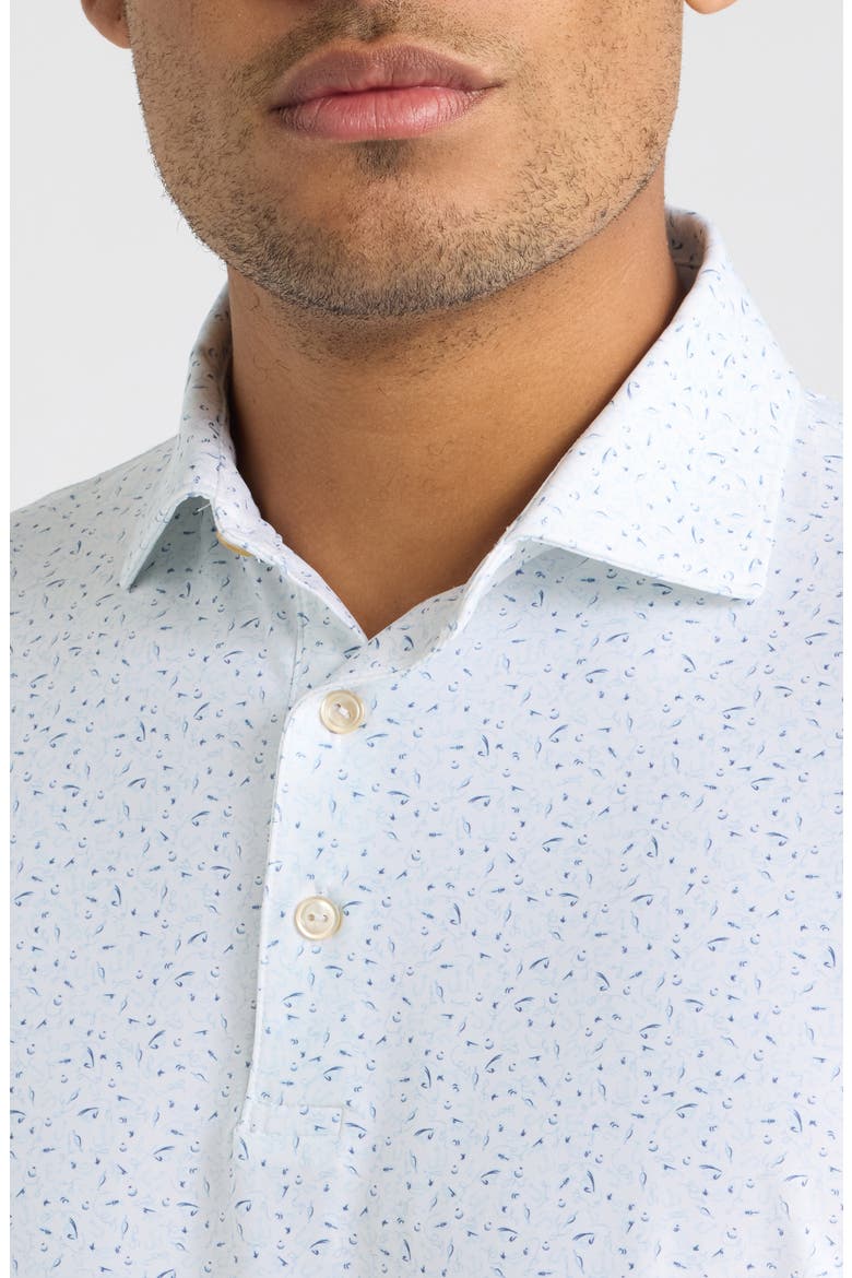 On the Line Performance Jersey Polo, Alternate, color, WHITE