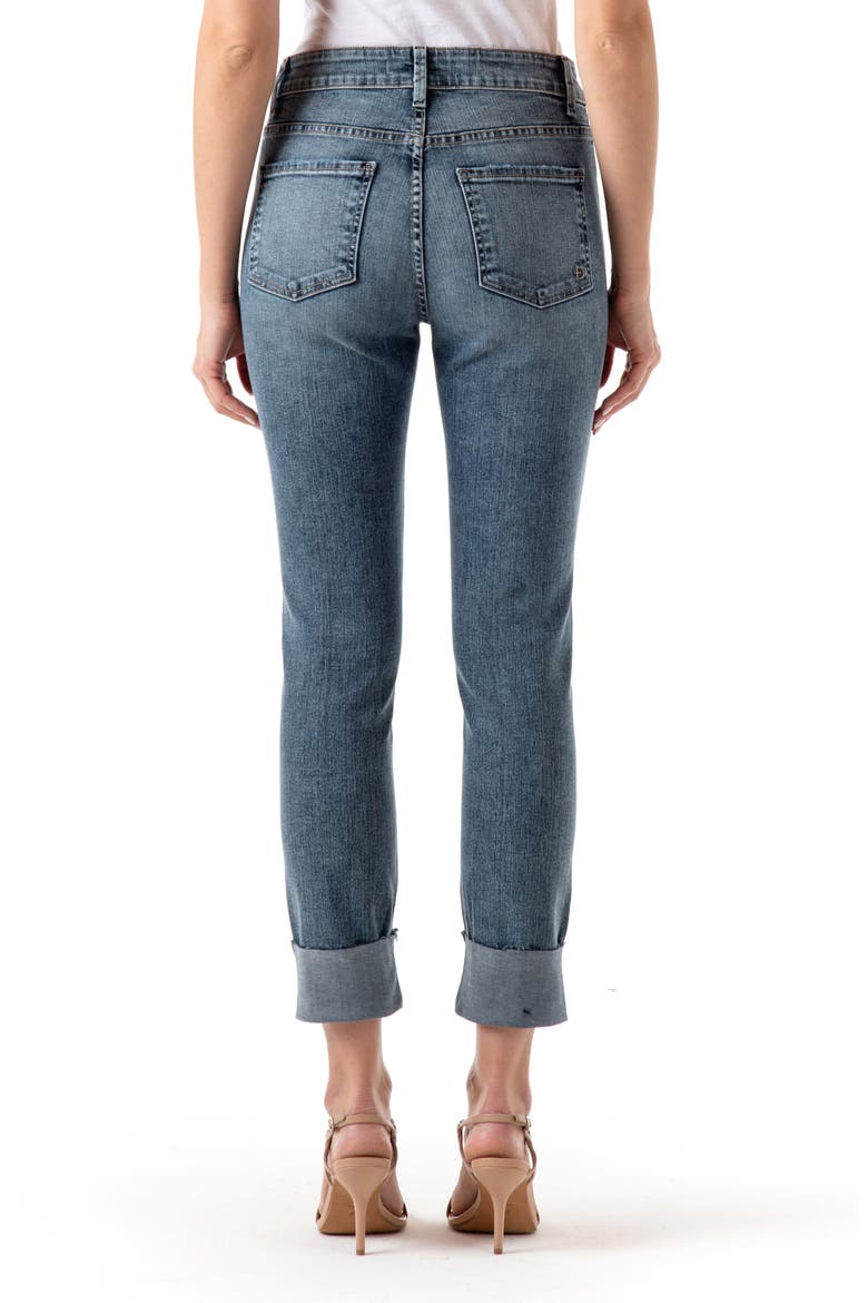 Gwen High Waist Cuffed Crop Jeans, Alternate, color, NASHVILLE