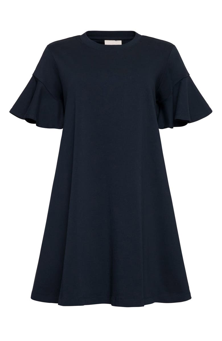 Cinq à Sept Jane Cotton Shift Dress, Alternate, color, Navy