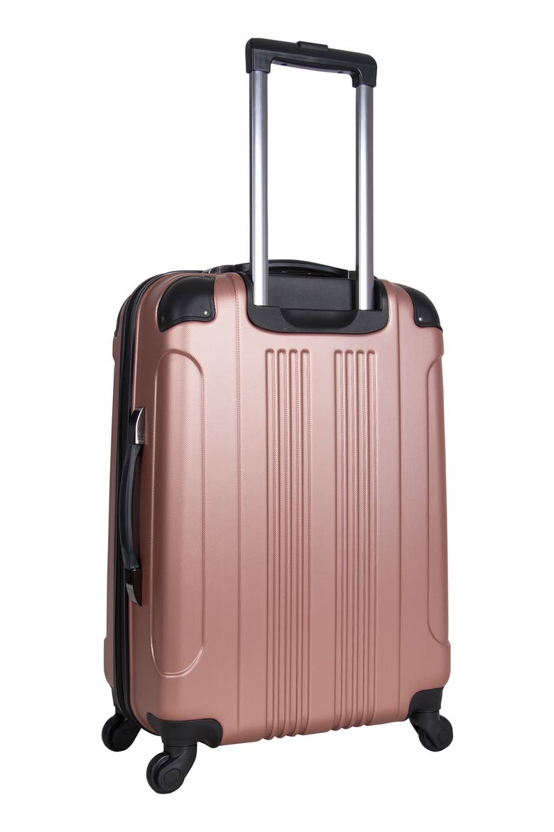Out of Bounds Hardside Suitcase, Alternate, color, ROSE GOLD