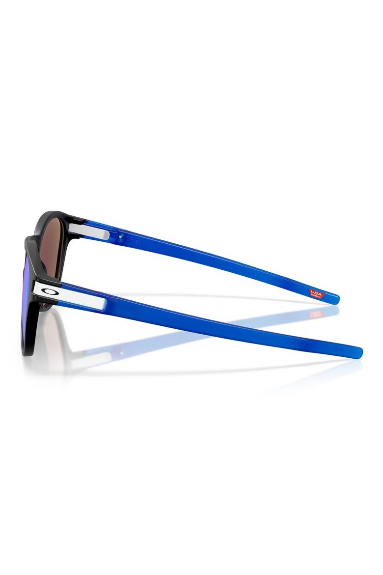 Latch™ Fathom Collection 53mm Prizm™ Polarized Round Sunglasses, Alternate, color, MATTE BLACK