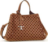Tod's Apa Perforated Leather Top Handle Bag