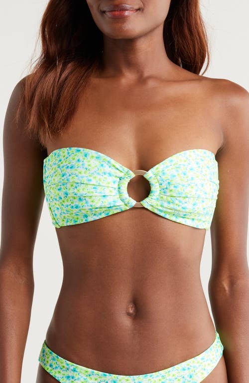 Kulani Kinis Strapless Bandeau Bikini Top In Apple Blossom