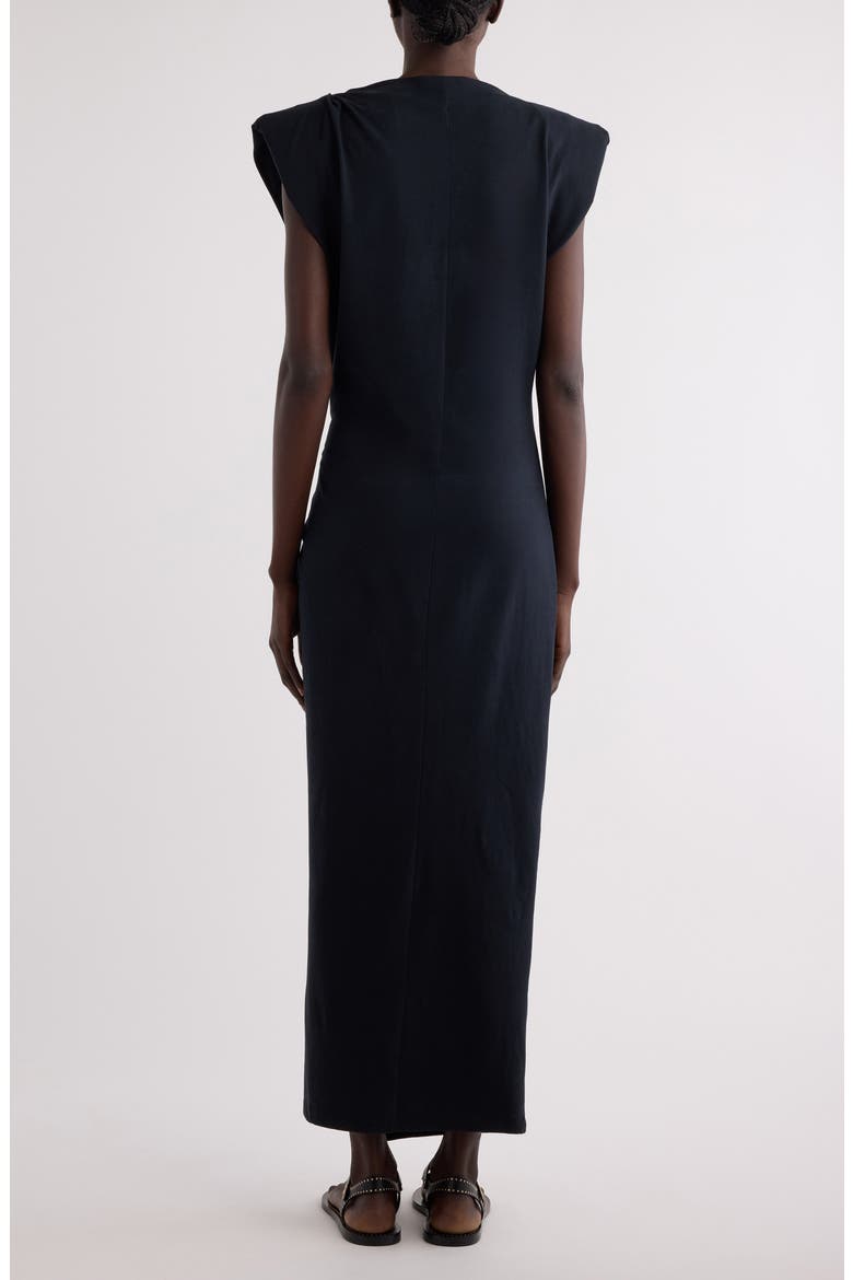 Nadela Jersey Midi Dress, Alternate, color, BLACK