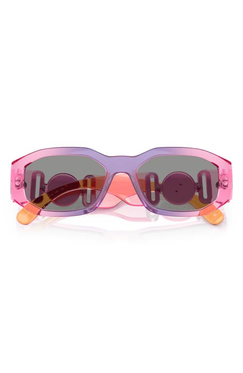 Versace Biggie 53mm Round Sunglasses