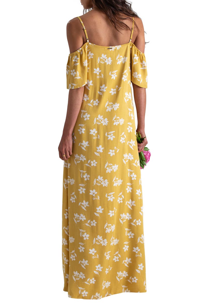 x Sincerely Jules Cold Shoulder Sway Maxi Dress, Alternate, color, CITRUS
