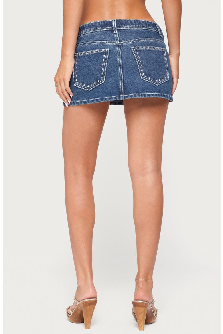 Elixa Denim Mini Skort, Alternate, color, MEDIUM-BLUE
